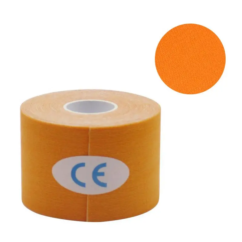 Професійний Кінезіо тейп 5 см х 5 м, оранжевий колір, марка kinesiology tape Професійний Кінезіо тейп 5 см х 5 м, оранжевий колір, марка kinesiology tape