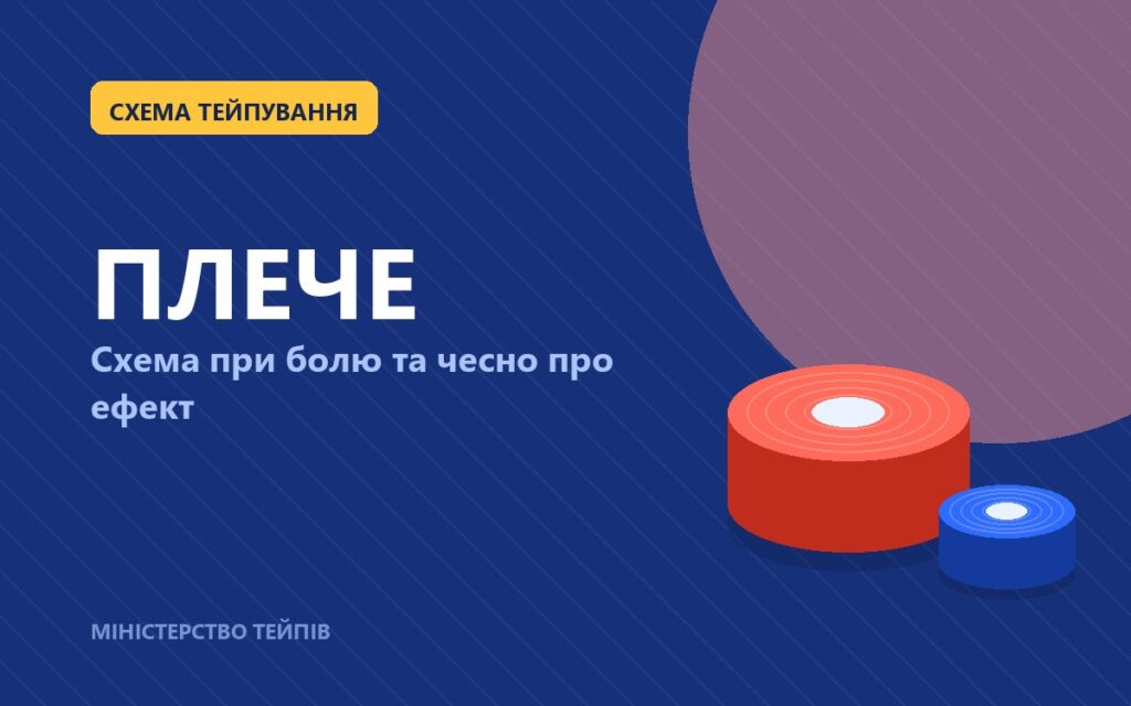 Тейпирование плеча: схема при болю та чесно про ефективність