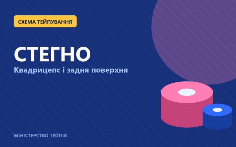 Тейпування стегна: квадрицепс і задня поверхня
