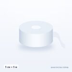 Boob tape 5 см × 5 м, прозорий — ілюстрація