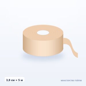 Boob tape 3.8 см × 5 м, тілесний — ілюстрація
